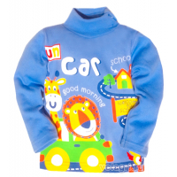 20-00724 "CAR" Водолазка для мальчика, 1-4 года, голубой 20-00724 "CAR" Водолазка для мальчика, 1-4 года, голубой